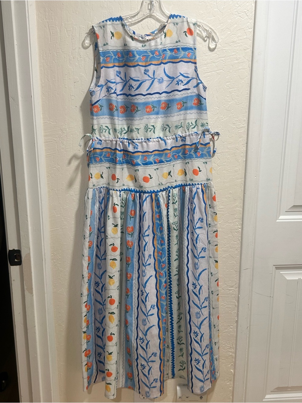 Love + Harmony Lemon Floral Sundress - White, Blue & Yellow